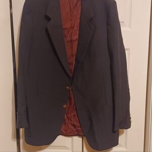 Vintage Abriani Aldalfi Black Jacket With Burgundy Lining!